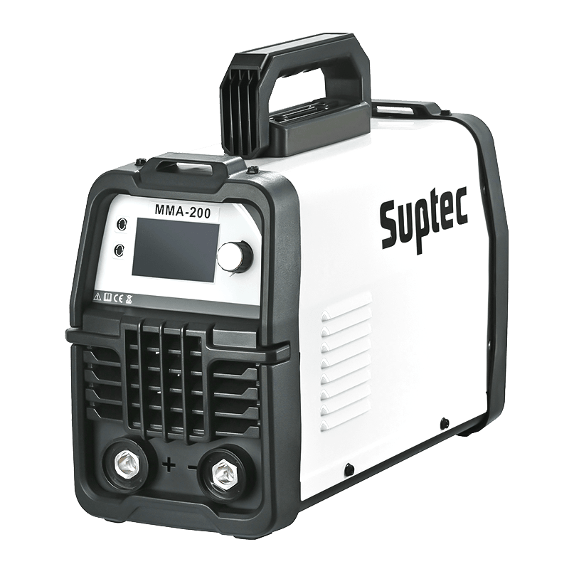 SUPTEC SYNERGIC 200A STICK WELDER 110/220V voltaje dual MMA soldador pantalla digital igbt inverter hot start arc force anti stick VRD 6 función máquina de soldadura se adapta a 5/32in (4mm) varillas de soldadura